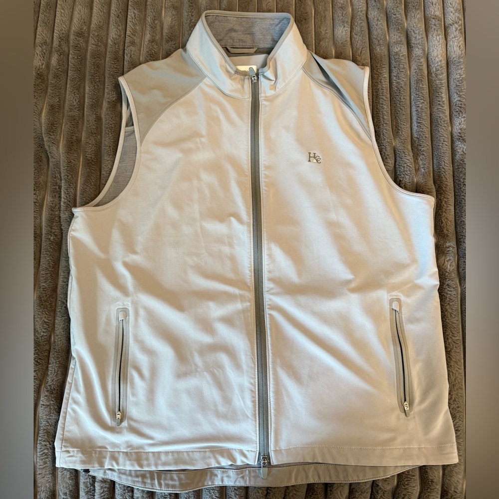 Peter Millar Men’s Lightweight Vest XL Grey Hershey CC
